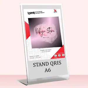 STAN QRIS / AKRILIK QRIS MEJA / AKRILIK TIPE L QRIS