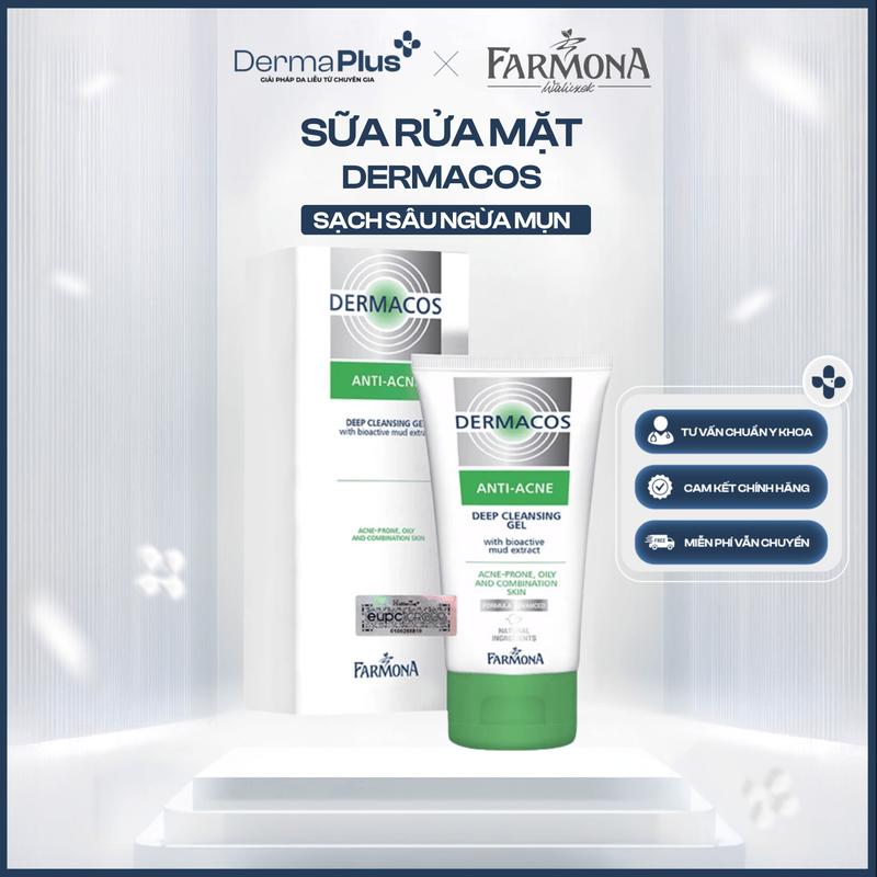   HÀNG NHẬP KHẨU  Sữa Rửa Mặt Cho Da Dầu - Farmona Dermacos AntiAcne Deep Cleansing  150ml  