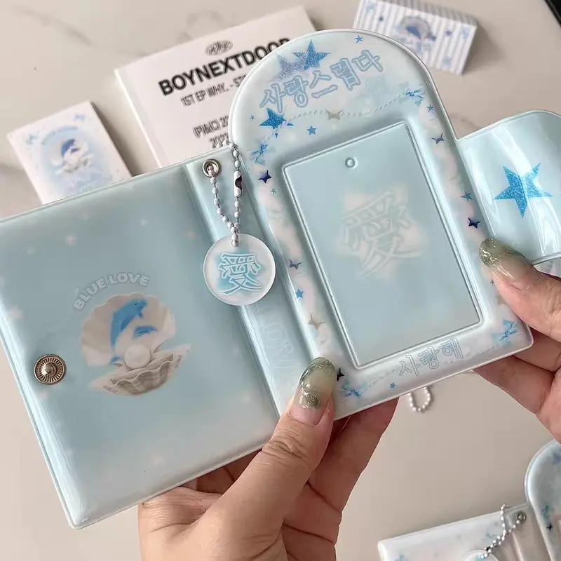 COLLECT BOOK 1P FLYING BEAR DOLPHIN BLUE WHITE PHOTOCARD HOLDER BOOK 4