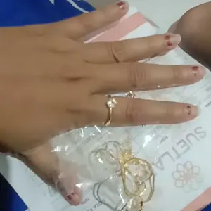 Satu Paket Kalung Permata Putih Satu Beserta Gelang, Anting dan Cincin