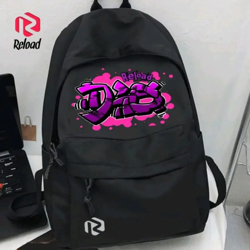 AQILABAGS-TAS RANSEL SEKOLAH DISTRO PREMIUM BACKPACK BAHAN CANVAS D300 TERBARU VIRAL Wanita Pria 2