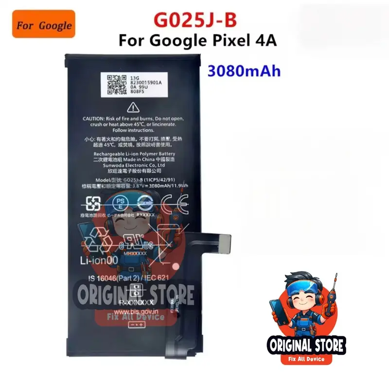 Batrei batre ggoogle pixel 4 4A 4 XL original baterai batrai 4