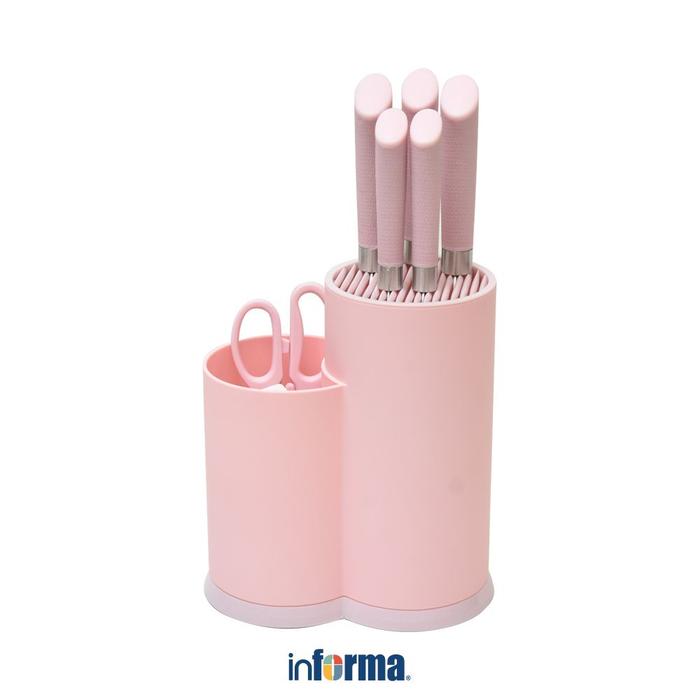Gambar Informa Cooking Color Set 8 pcs Maddie Pisau Dapur Dengan Block Penyimpanan Chef Cutter Utility Slicer Kitchen Slicer Alat Iris dari Informa Indonesia Kota Administrasi Jakarta Utara Tokopedia