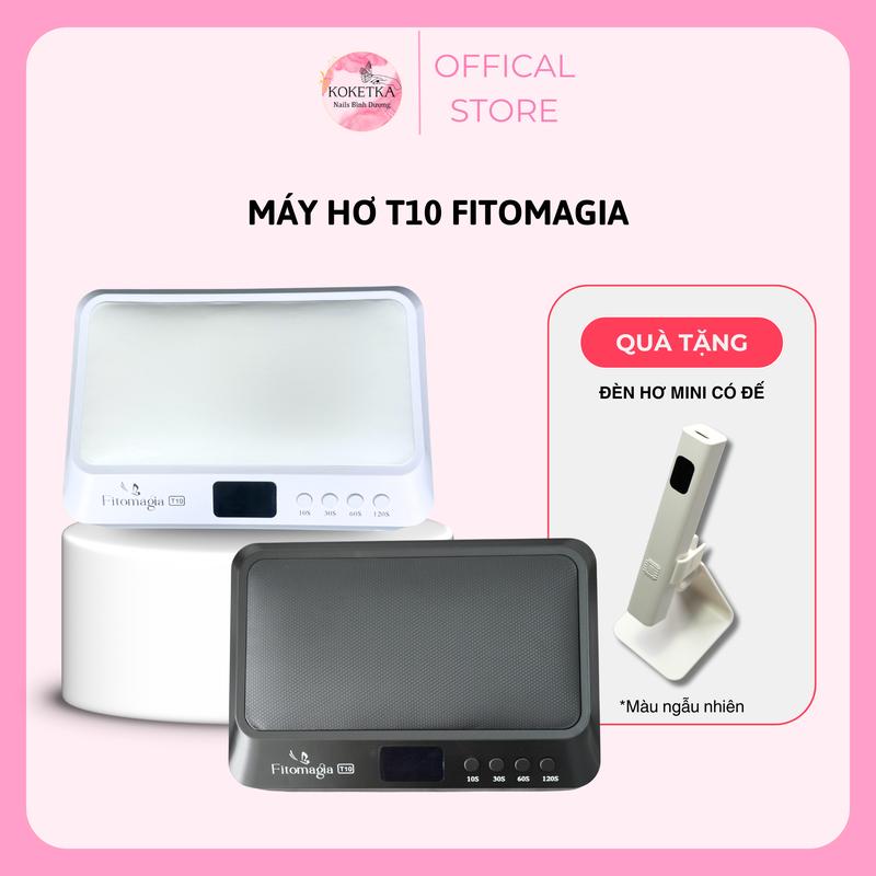 [Tặng Đèn Hơ Mini] - Máy Hơ Gel T10 Fitomagia Trắng, Đen – 80W, 4 Chế Độ Hẹn Giờ, Kèm Đệm Tay Da PU | Bảo hành 6 tháng