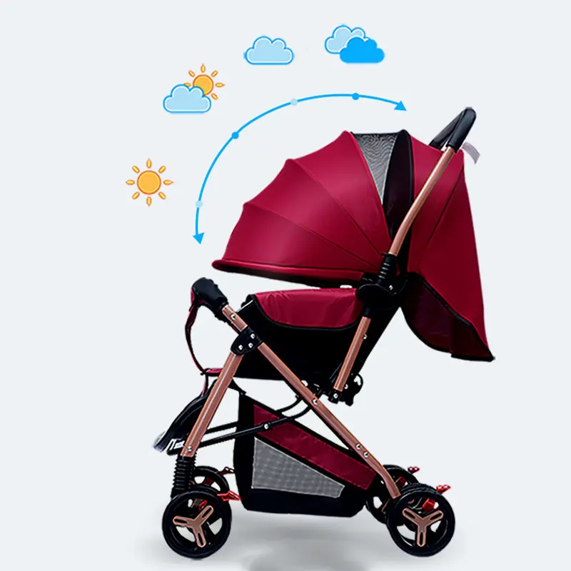 【 Pengiriman terjamin aman】 Stroller Baby Kereta Dorong Bayi Lipat Traveling Bisa Newborn 5