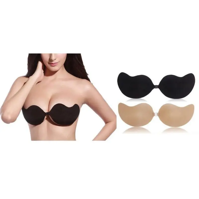 Mango Sticky Bra Adhesive BH Tempel Push Up angel Pluff Front Clip Baju Pesta Magic Free Bra Backless Invisible 1