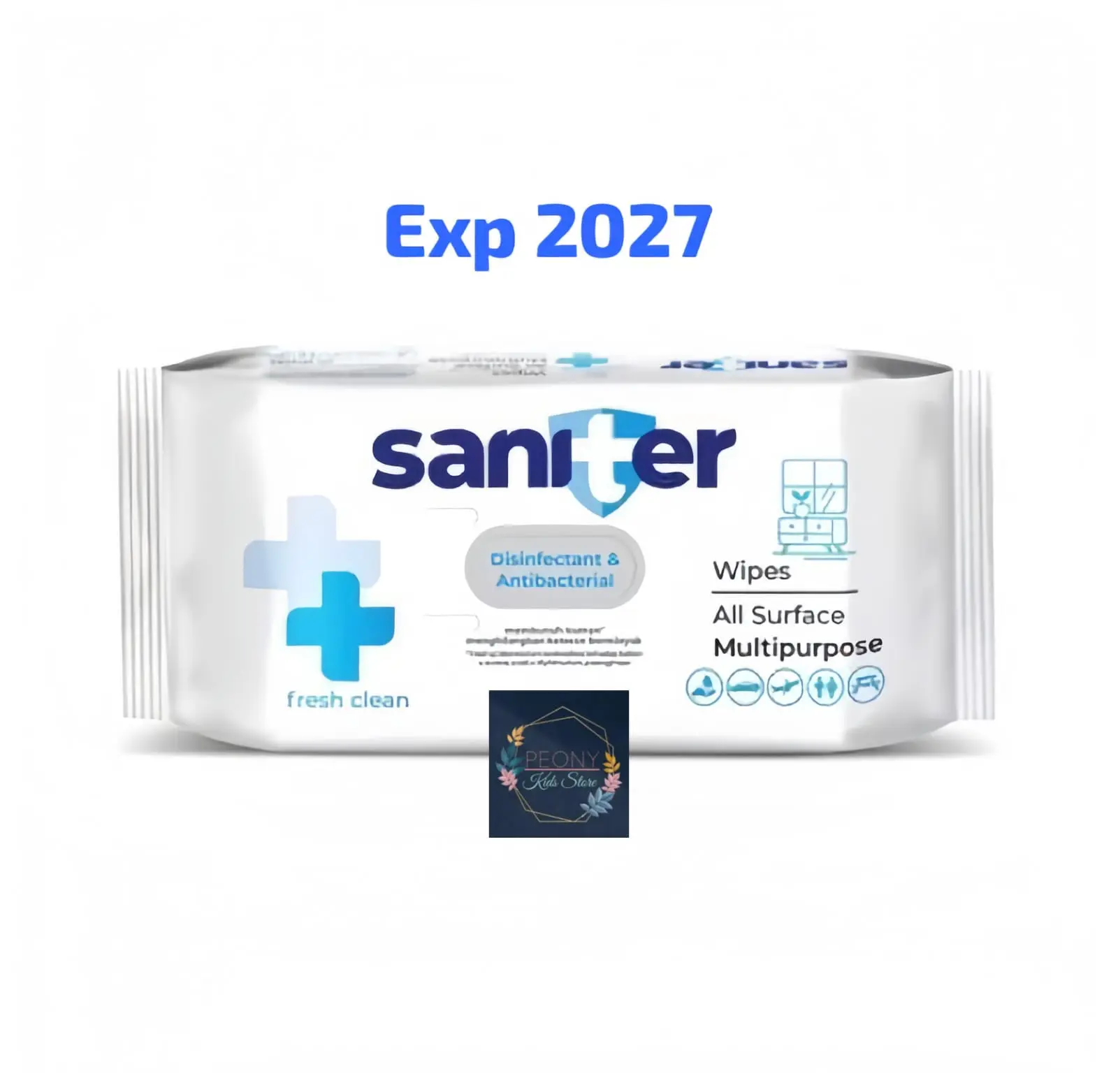 1 PCS SANITER antiseptic&antibacterial wipes 50 sheet/Tissue basah saniter 50s