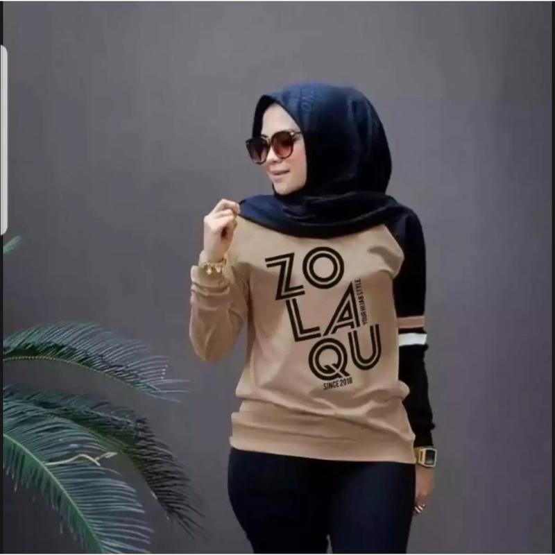 KAOS LENGAN PANJANG ZOLAQU KAOS HIJAB PANJANG M - L - XL - XXL BAJU CEWEK ZOZOLAQU KOMBINASI 0
