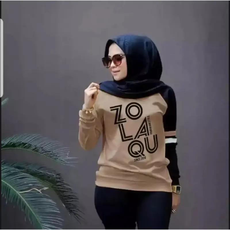 KAOS LENGAN PANJANG ZOLAQU KAOS HIJAB PANJANG M - L - XL - XXL BAJU CEWEK ZOZOLAQU KOMBINASI 0