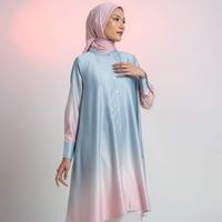 Gambar [DAUKY] New Arrival Long Tunik Wanita Ombre Series L TUNIC BASIC OMBRE - Beige, S dari Dauky Fashion Kota Bandung 2 Tokopedia