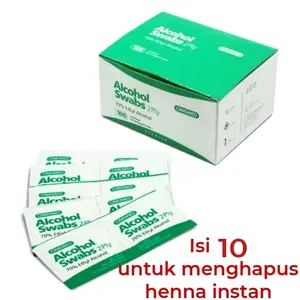 Pembersih Henna Instan Tisu 10 Pcs - Aman untuk Semua Jenis Kulit - Removal
