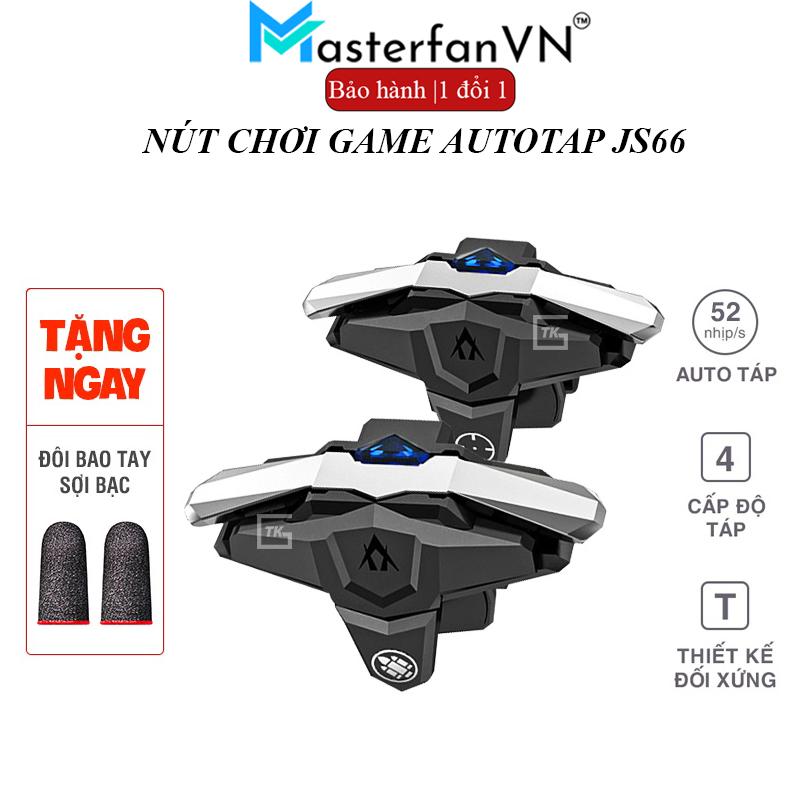 Nút bấm chơi game JS66 auto táp 52 nhịp/s chơi Pubg Mobile Free Fire 4 ngón cực nhạy