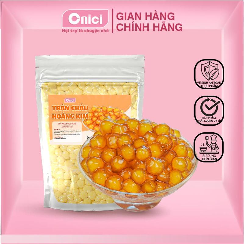 Trân châu hoàng kim 500GR Bếp Của Mẹ Onici nguyên liệu nấu trà sữa loại 1 cao cấp