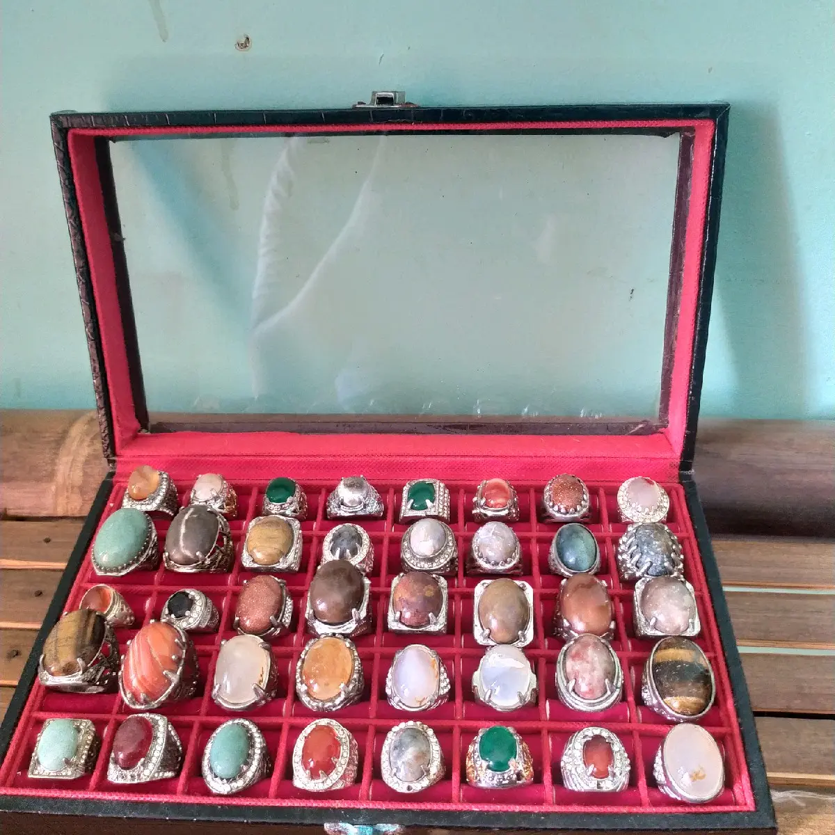 Cincin akik dan permata 35rb dapat 3PCS termurah Se INDONESIA RAYYA