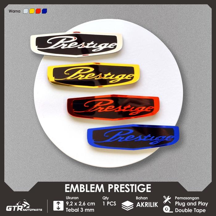 Promo [COD] GTR Emblem Honda Prestige 1 PC Logo Timbul Aksesoris Motor ...