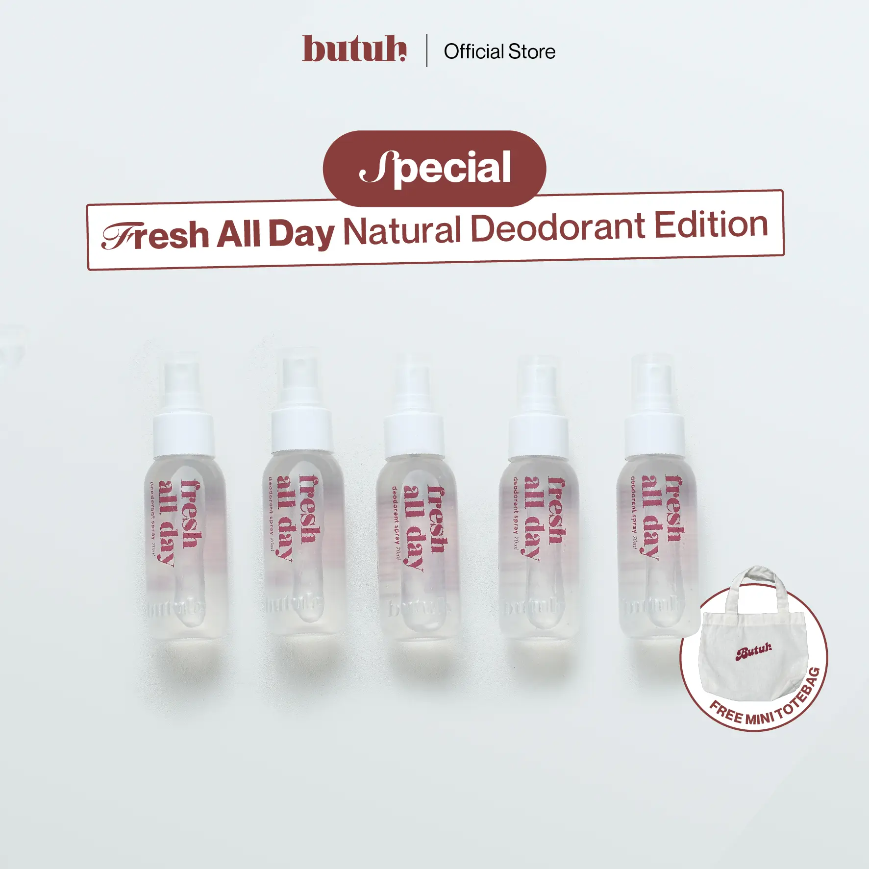 [Bundle Fresh All Day free Pouch] Butuh Deodorant