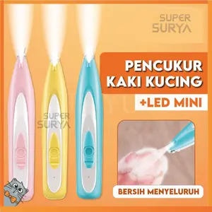 Foyushop Paw Clipper Alat Cukur Kucing Anjing Portable Mini LED Rechargeable