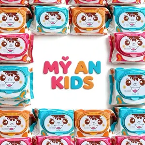 Combo 10 Gói Khăn Ướt AnMy Baby- Vải Dày-Không Mùi-Tiết Kiệm-An Toàn-Tiện Lợi-Cân Nặng 300gr->400gr