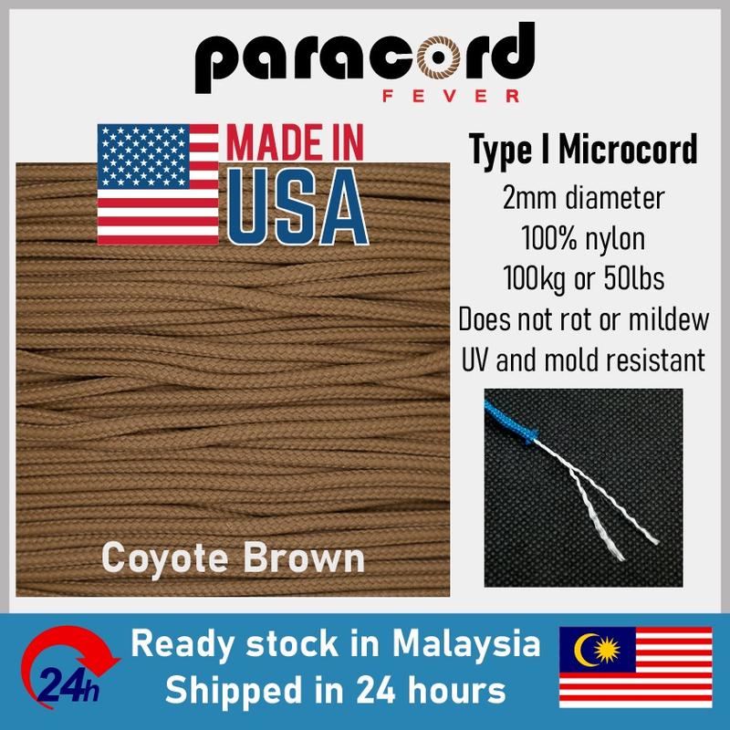 Made in USA - 2mm Type I 95 Tali Microcord Rope Thin Micro Parachute ...