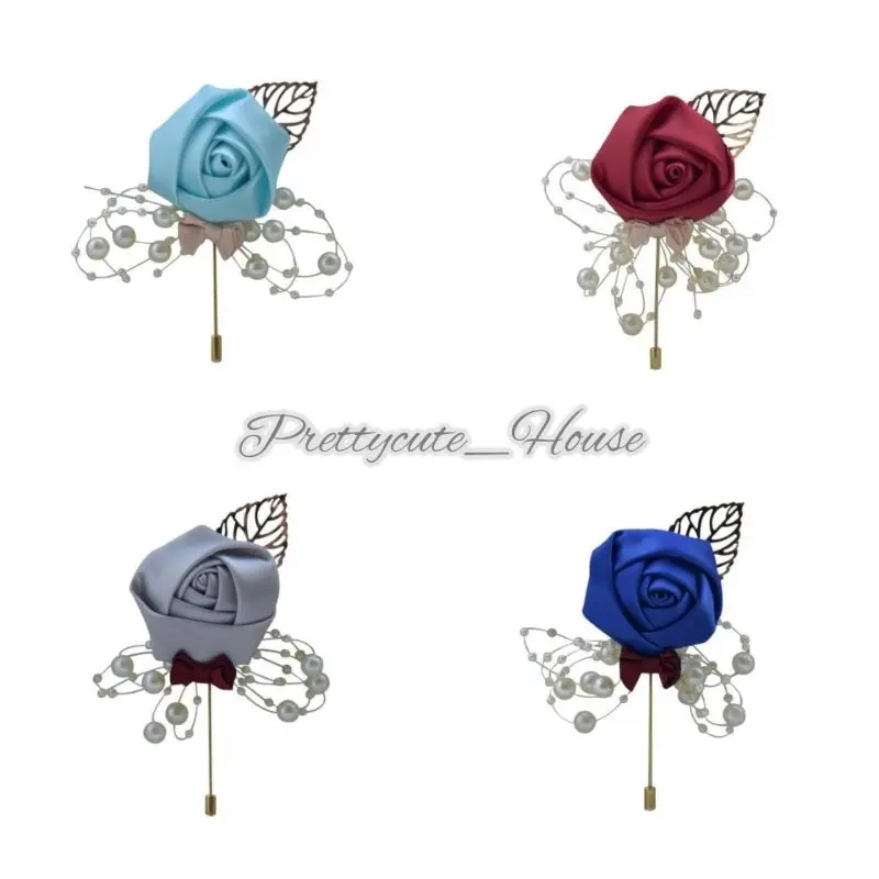 Corsage Jas / Buttonnoire / Bros Bunga Tuspin Hiasan /Flower brooch for Groom 4