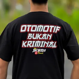 BAJU / T-SHIRT JIK WAH CHANNEL V3 LIMITED Combed Hitam
