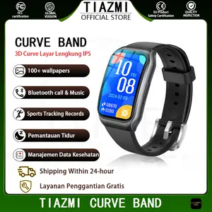 TIAZMI Curve Band H1 Smartband Bluetooth Call Health Management Waterproof  Sport Modes Refresh rate 60 Hz