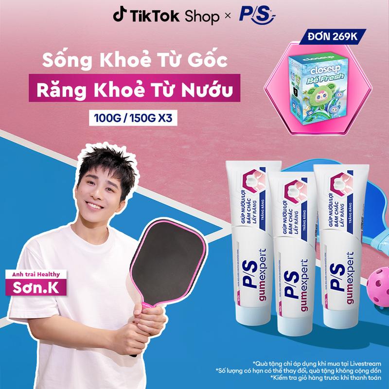 KOL Live 2 Bộ 3 Kem Đánh Răng P S Chuyên Gia Chăm Sóc Nướu 100g Hỗ Trợ Giúp Nướu Khỏe Răng Chắc Cải Thiện Sức Khỏe Nướu 2