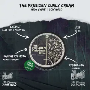 The Presiden Pomade Curly Cream 30gr Extract Argan