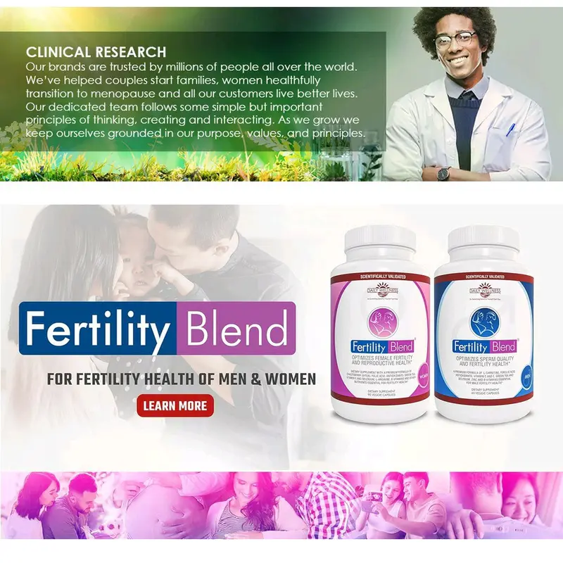 Fertility Blend Suplemen Kesuburan Promil Program Hamil Pria Wanita Herbal Suami Istri Alami 2