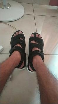 Product Review of ZEVAA-Sandal Gunung Pria Strap Velcro Ban 3 Hitam Putih Sandal from Z**s 0