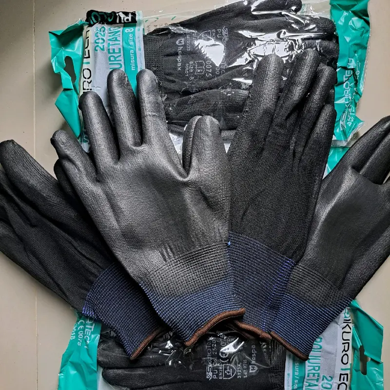 1 Lusin Sarung Tangan Kerja working Grey dan Hitam Sarung Tangan Serbaguna 24pcs kanan dan kiri 2