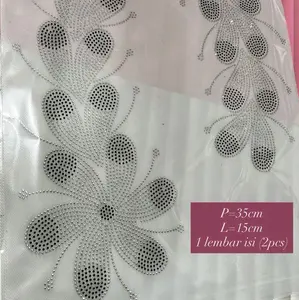 aksesoris PAYET GOSOK(PERLEMBAR) Motif Bunga untuk Aksesoris Hiasan Baju