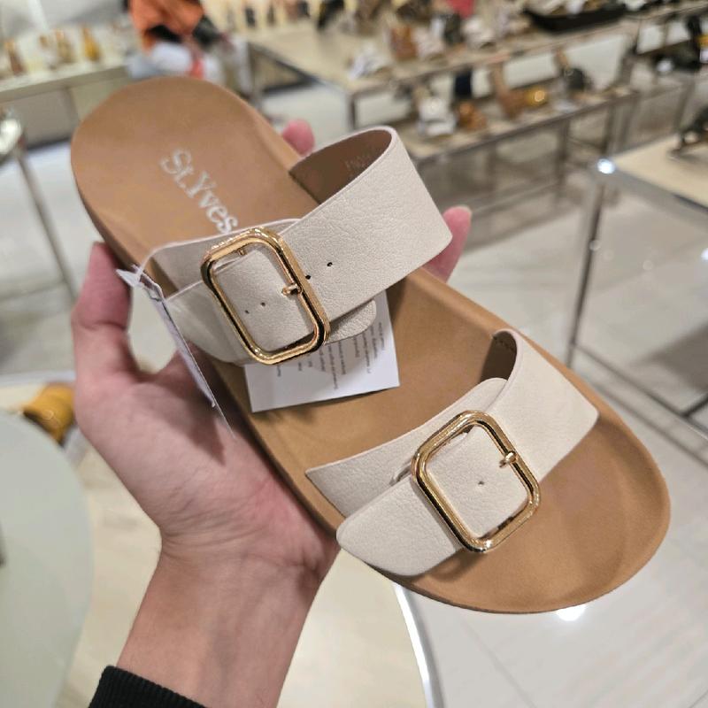 FNQ01 slipper sandal wanita double strap super cantik 36-40 2