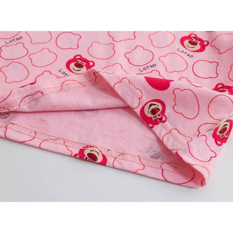 BAJU KAOS LENGAN PENDEK ANAK PEREMPUAN MOTIF LOTSO LEMBUT OVERSIZE T 2