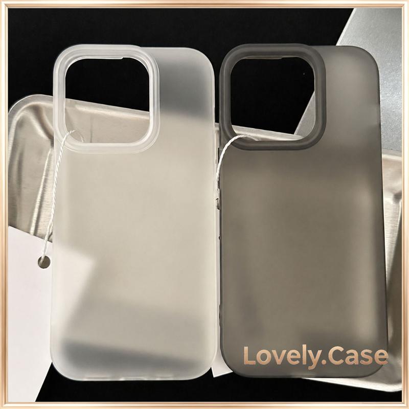 Ốp Lưng iPhone Silicon Lì Trong Suốt, ThiếtKế Đơn Giản Sang Trọng Cho iPhone 7/8/X/XS/11/12/13/14/15/16/17/18Plus/Pro/Max