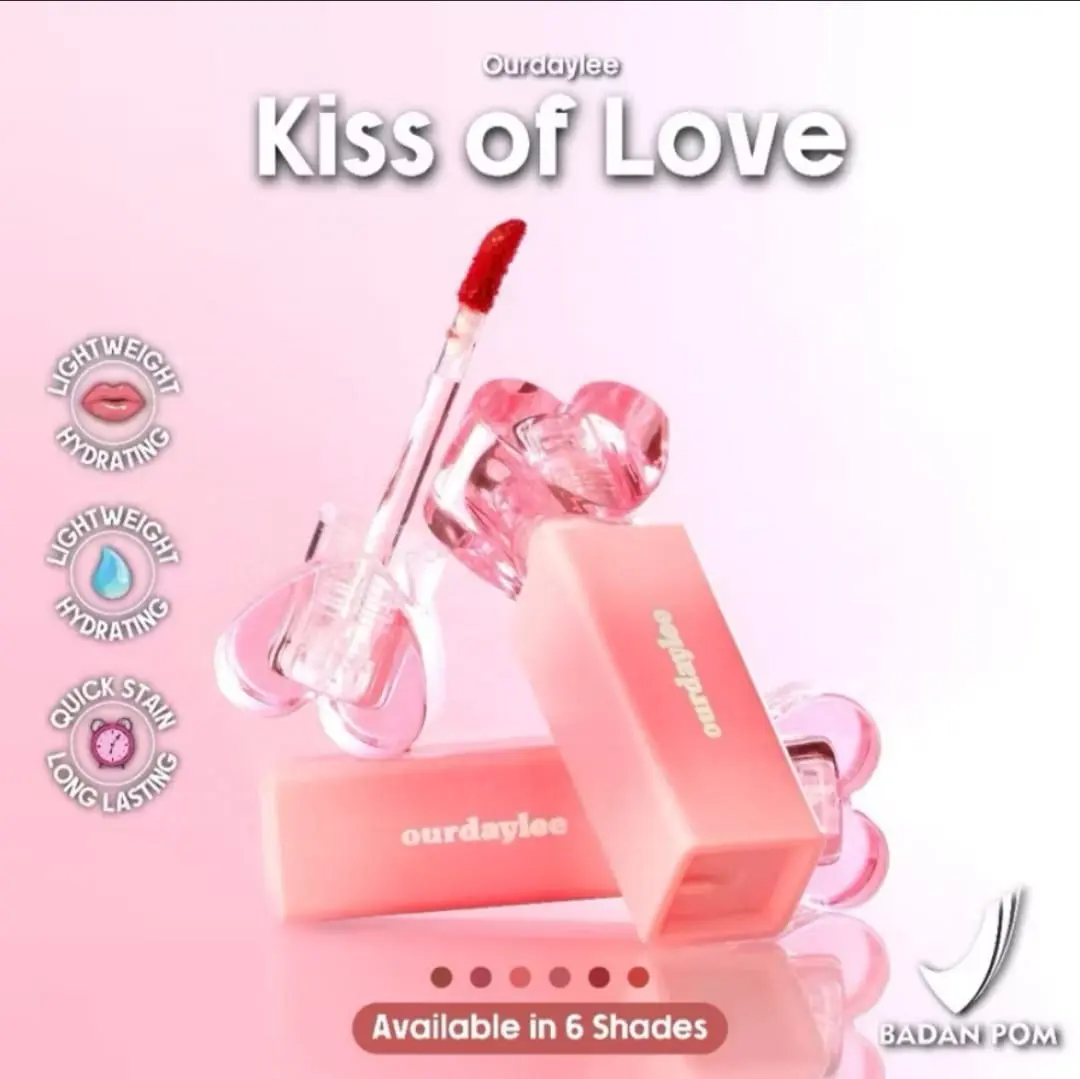 OURDAYLEE - Kiss of Love Lip Tint, Lipstick Gloss