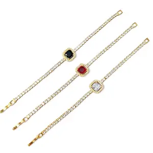 Gelang Permata Zirqon Mewah Anti Karat dengan Desain Elegan dan Kilauan Menawan