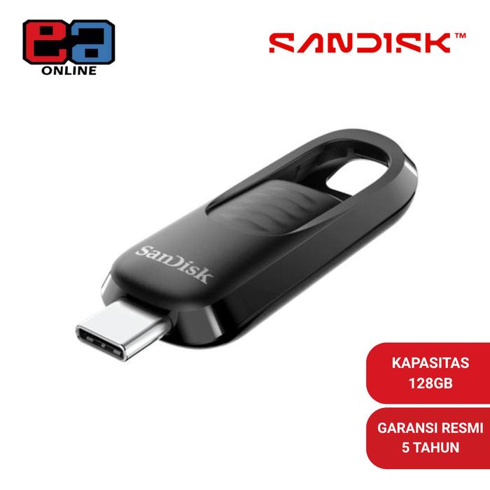 Gambar SanDisk Ultra Slider Type-C CZ480 Flash Drive USB 3.2 - 128GB dari EAONLINE Kota Administrasi Jakarta Barat Tokopedia
