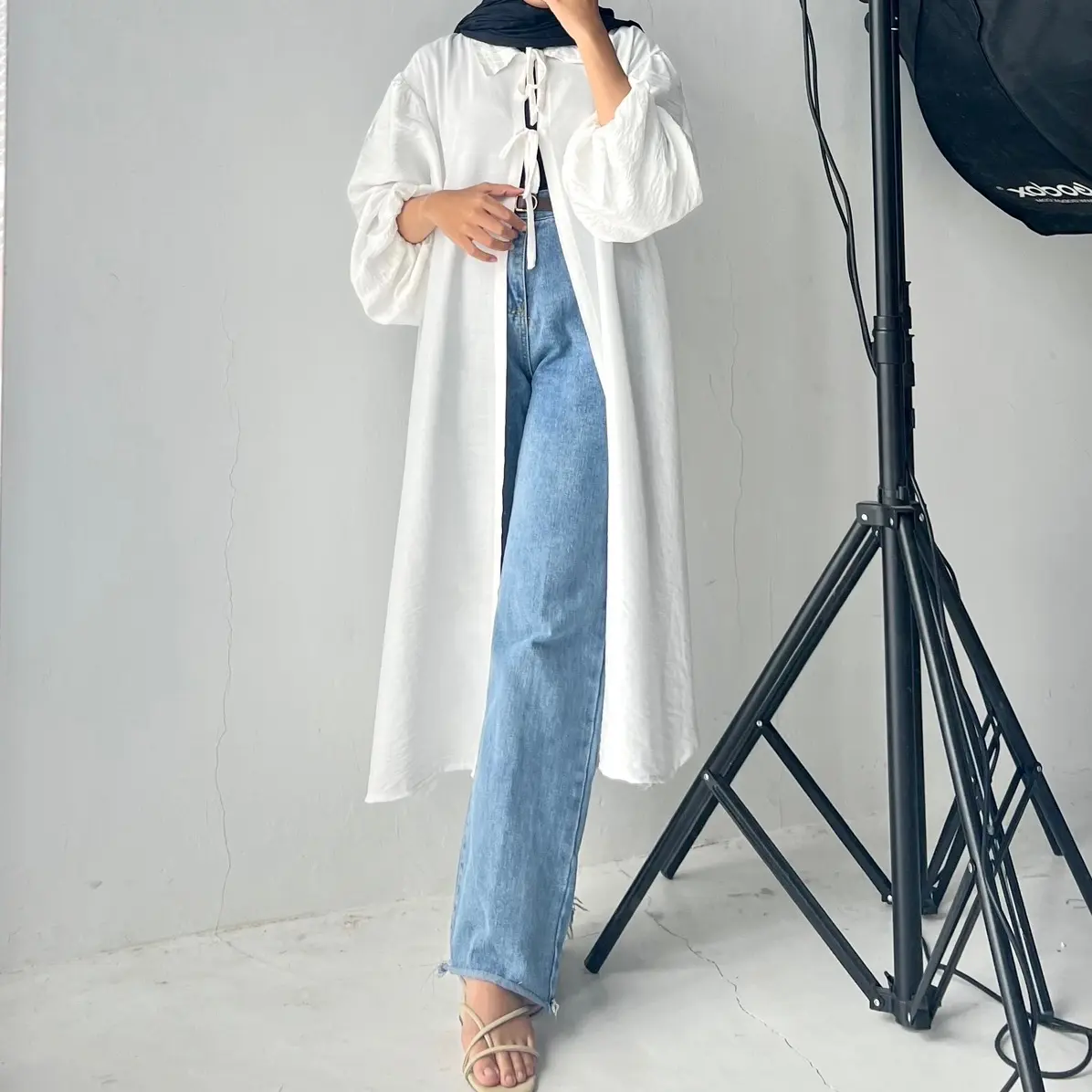 Nara Raya Outer Arrawear - Raya Outer - Long Outer - Outfit Kondangan - Outer Lebaran - Baju Lebaran - Silk Outer