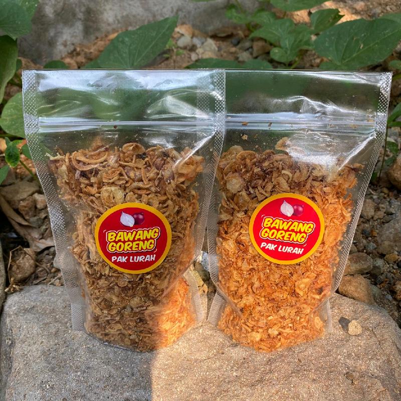 [PROMO HEMAT] 2 Plastik Pouch Bawang Goreng Original Berat 200 Gram Dapat 2 Plastik Pouch (100 Gram/ Pouch) - Snacks - Food Bahan 5