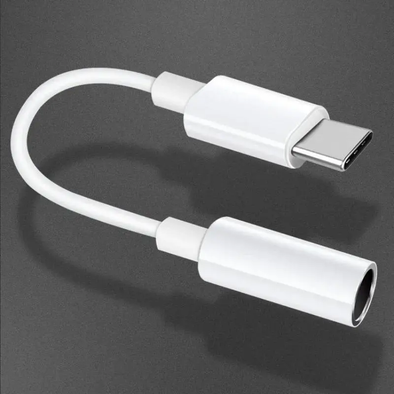 Bộ chuyển đổi giắc cắm tai nghe loại C sang 3,5 mm, chuyển đổi tai nghe điện thoại di động loại C sang 3,5, thích hợp cho cáp bộ chuyển đổi âm thanh Android 5