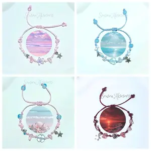 Gelang tali serut fairy manik manik/terbaru/aestetic/bracelets beads/bintang Aksesoris Giok