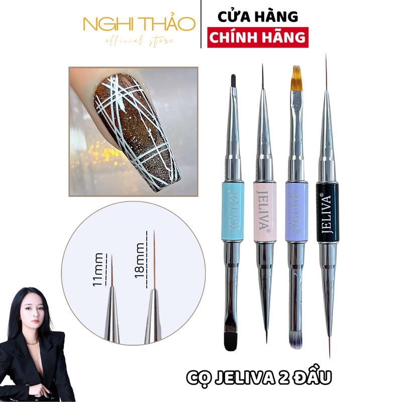 Cọ vẽ nét nail 2 đầu JELIVA