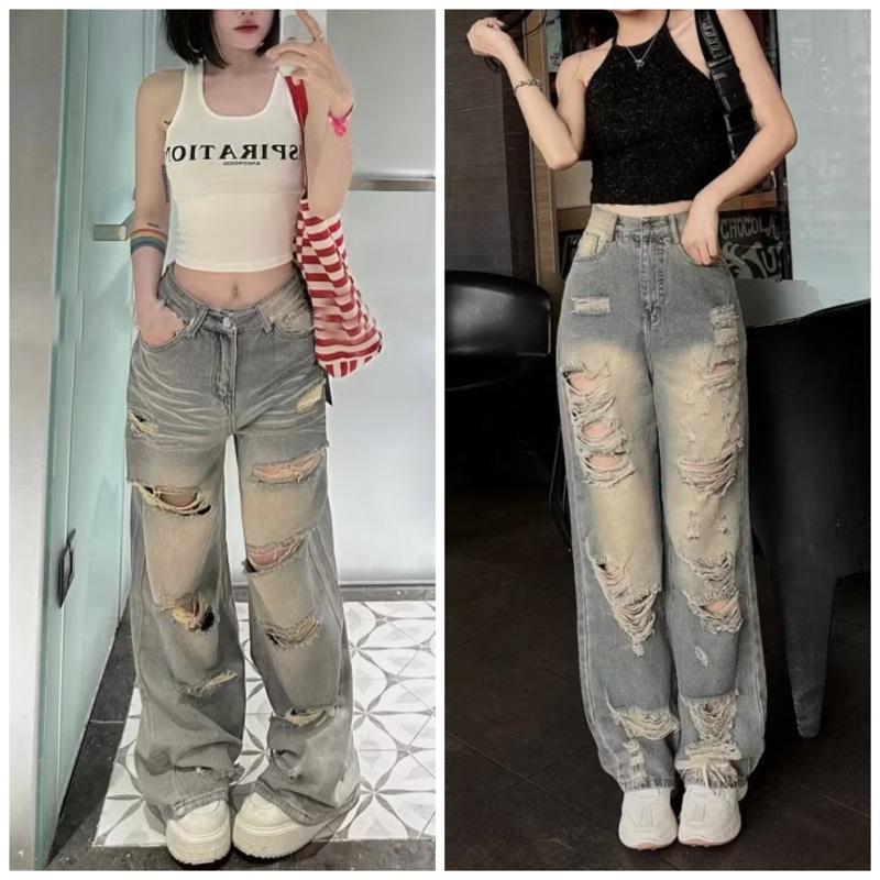 bigsize 60-90kg Quần suông ống rộng dài 105cm