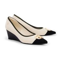 Gambar ZYTADELIA Maggie Wedges Shoes - Cream Black - 38 dari zytadeliastore Kota Administrasi Jakarta Timur 1 Tokopedia