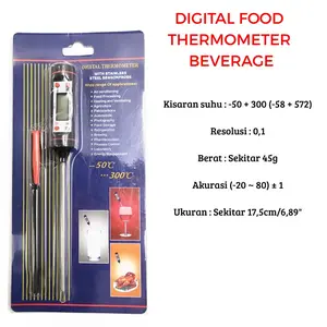 Termometer bbq kopi susu minuman digital food beverage thermometer JR1