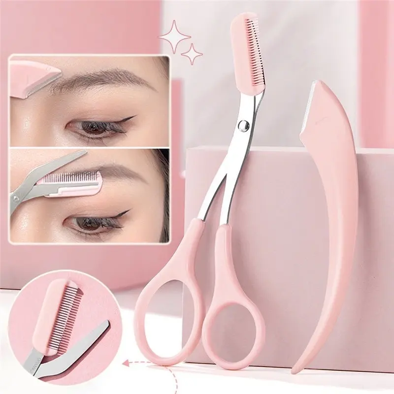 Bộ Dao Cạo Lông Mày Bảo Vệ An Toàn Cho Người Mới Bắt Đầu, Dao Cạo Chống Trầy Xước Cho Người Mới Làm Quen, Dao Cạo Lông Mày Macro Đặc Biệt Cho Nữ