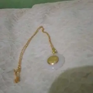 PAKET Kalung Liontin Giok + Gelang  Polos