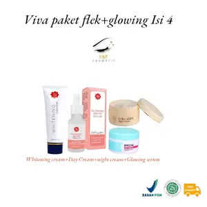 Paket Perawatan Flek Hitam Viva Cosmetics Isi 4 Hemat Mencerahkan Wajah Membersihkan - Cleanser