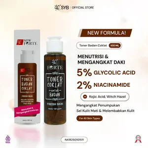 NEW SYB FORTE TONER BADAN COKLAT FRESH SKIN with Glycolic Acid Solution 5% & Niacinamide 2%